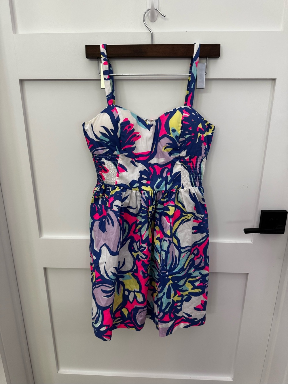 Lilly Pulitzer Multicolor Floral Dress in Blue, Pink & Lime